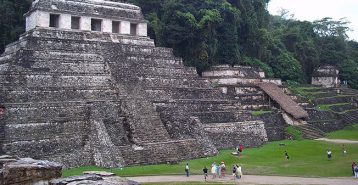 Palenque, Mexiko - ett tempelområde som tillhörde mayafolket