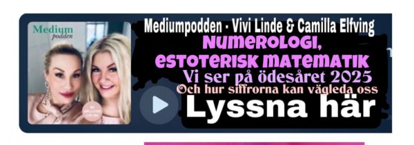 Numerologi, Tarotguiderna, veckans Astro-Tarot, Medium, sierska, Vivi Linde, Häxa, Mediumpodden, änglar